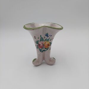Vintage Floral Ardalt Italy Porcelain Vase 5"